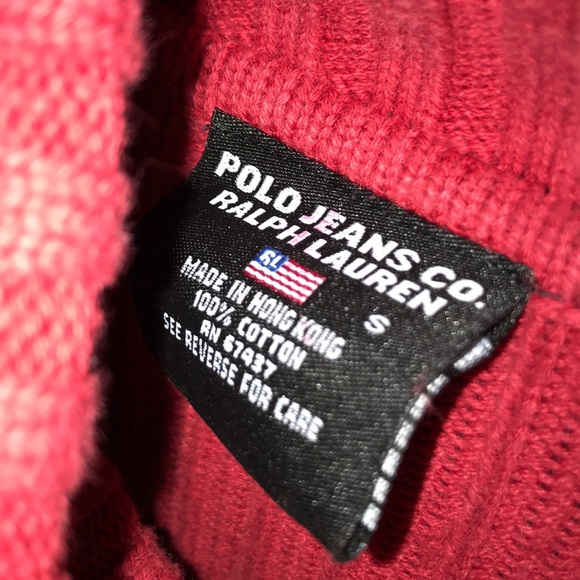 Polo Jeans 67’ Ribbed Long Sleeve Turtle Neck (S) - Picture 6 of 6